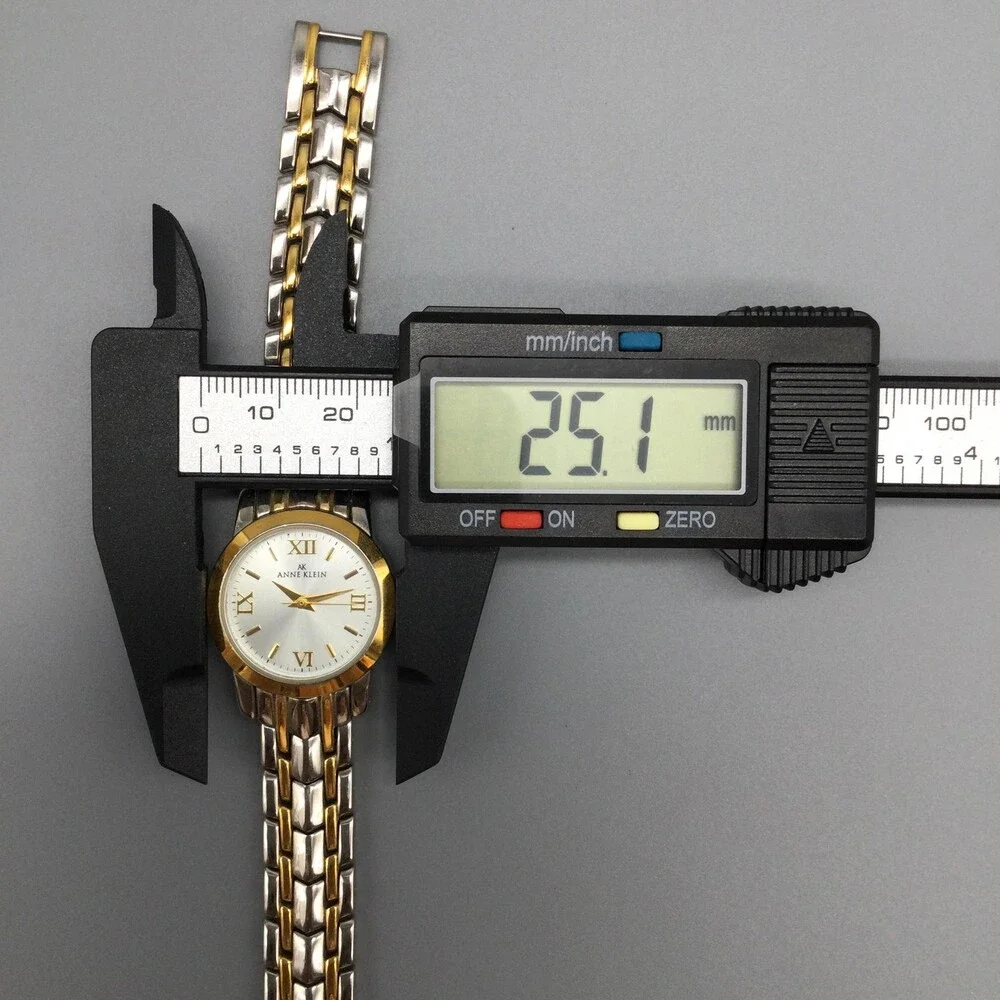 Anne Klein Womens Watch 25mm Two Tone Y10873 Bracelet New Battery 6.75